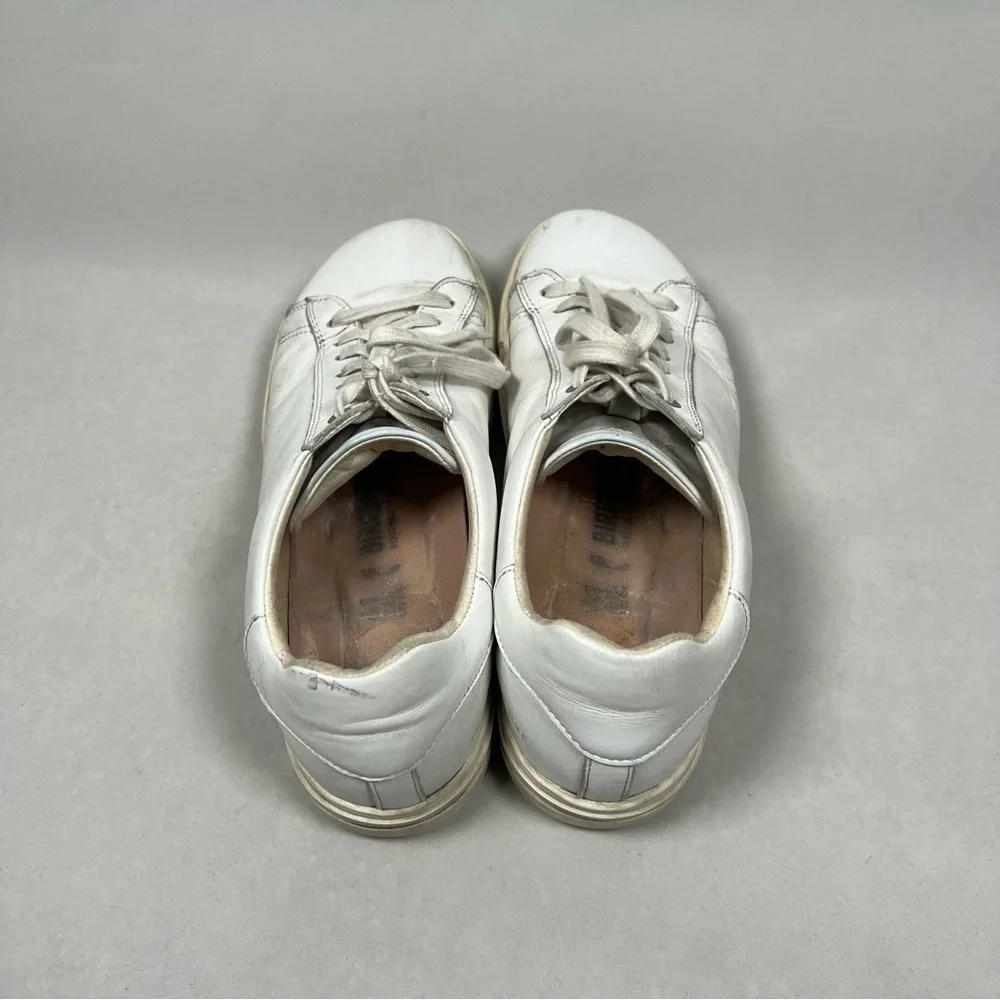 Birkenstock Sneakers Bend Low Women’s Size 10 White Leather Comfortable Shoes - Picture 4 of 12